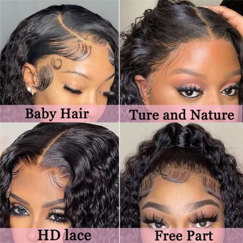 13x6 HD Lace Human Hair Kinky Curly Lace Front Wigs | Human Hair Wig | Lace Front